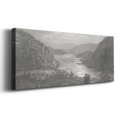 Harper's Ferry par Moonlight sur toile