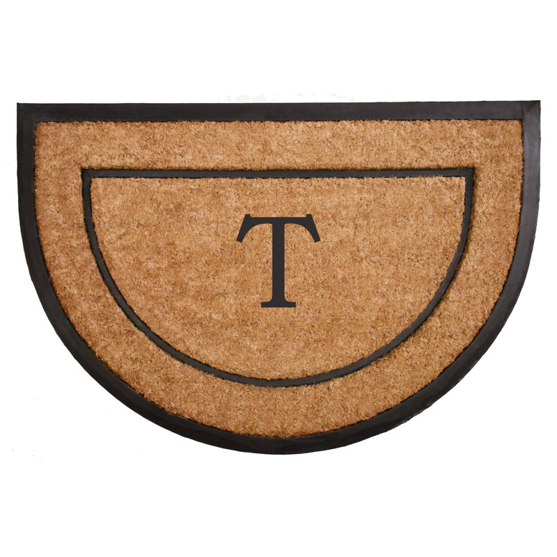 Tamatoa Personalizable Non-Slip Indoor Doormat, T, 24" W x 36" L