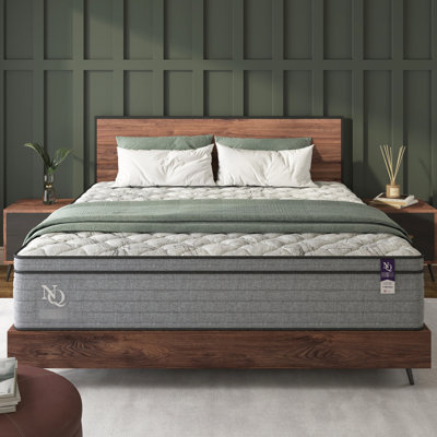 Matelas pleine grandeur en mousse viscoélastique gélifiée rafraîchissante de 12 pouces, choix, soulagement, faible transfert de mouvement, eau, convient pour un cadre de base réglable