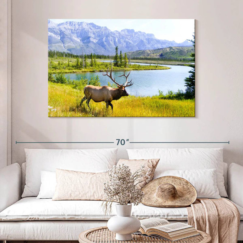 Brampt Elk Paradise, 32" H x 48" W