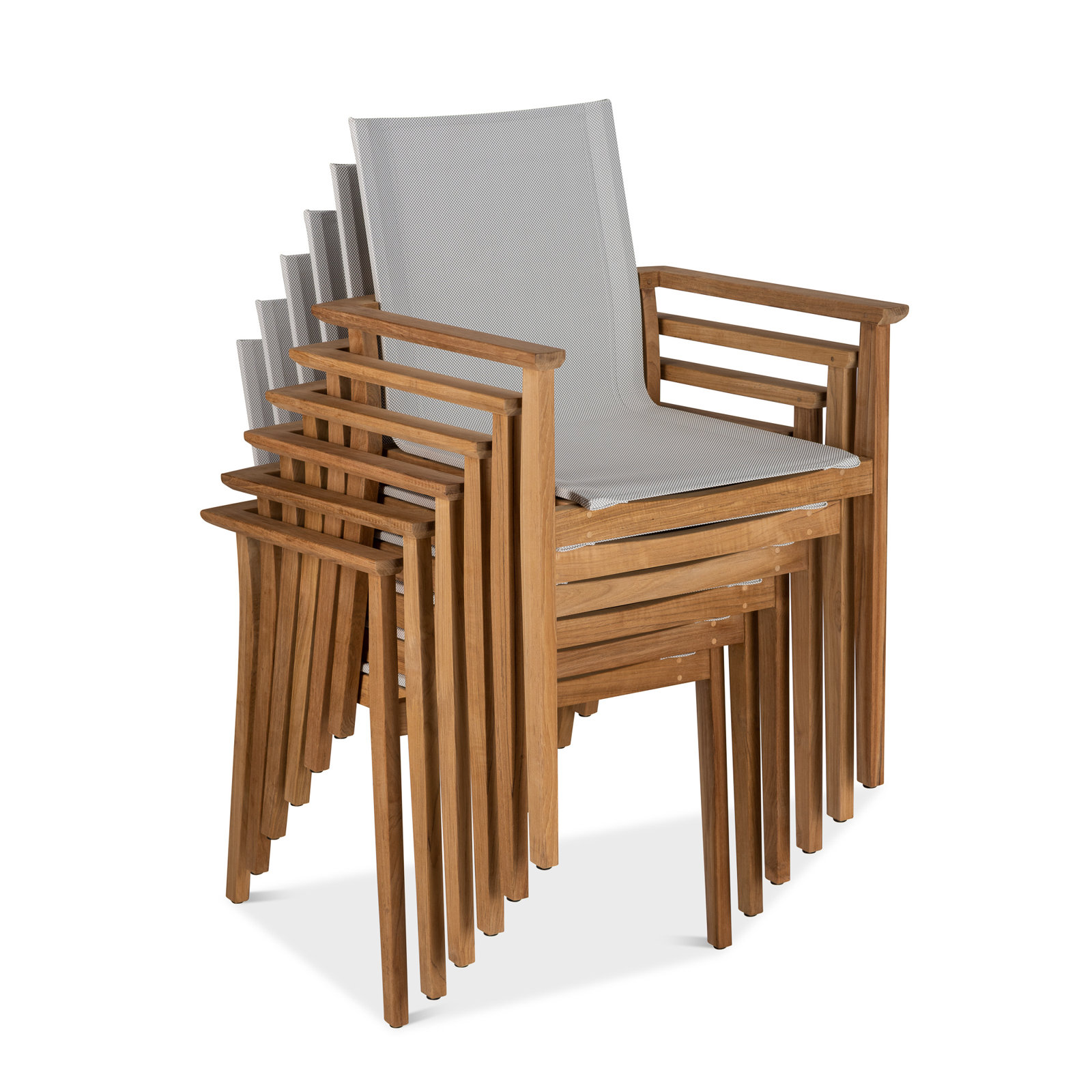 Amira 87'' Rectangular 6 - Person Outdoor Dining Set
