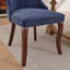Chaise de salle à manger en rayonne en lin et flocage en lin-1687202040
