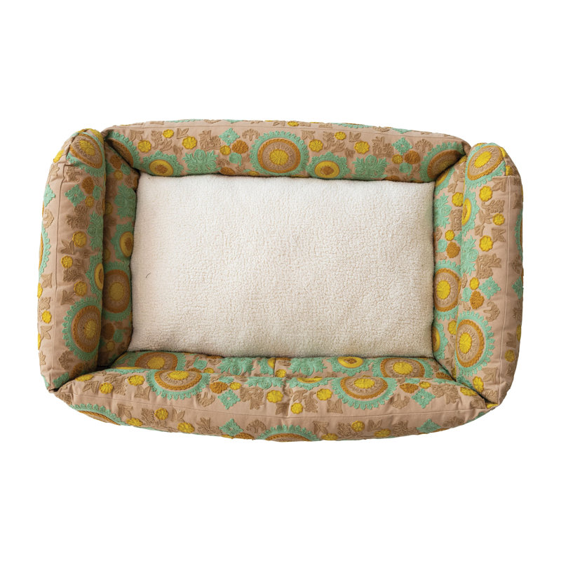 Coton et traversin en sherpa, Vert / menthe