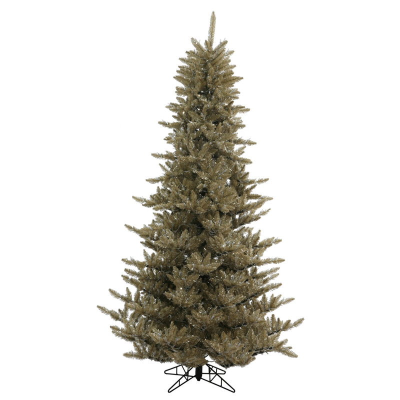 Sapin de noël artificiel vert/brun antique de 9 pi