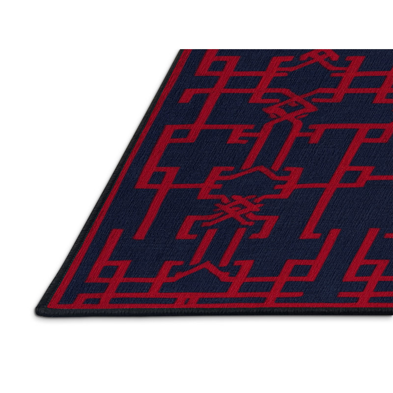 Machine Washable Trellis Gray Area Rug, Round 3'
