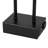 Rogozen 18" Black Metal Table Lamp Set with USB Type-C Ports and Built-in Outlet