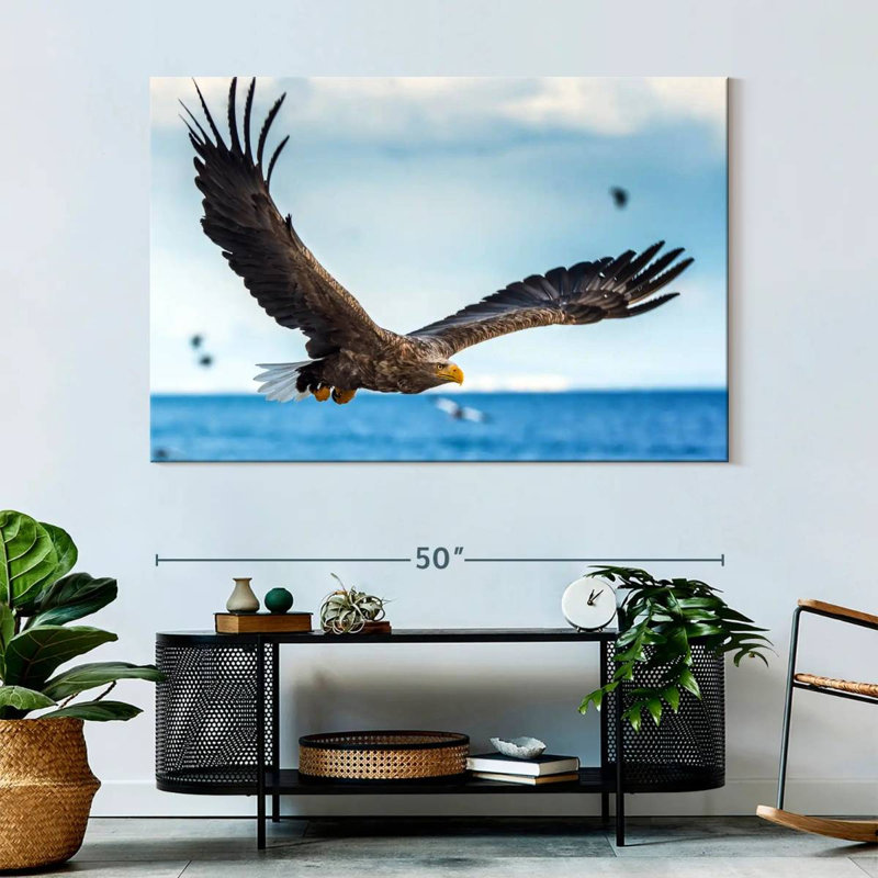Eagle In Flight, 34" H x 51" W