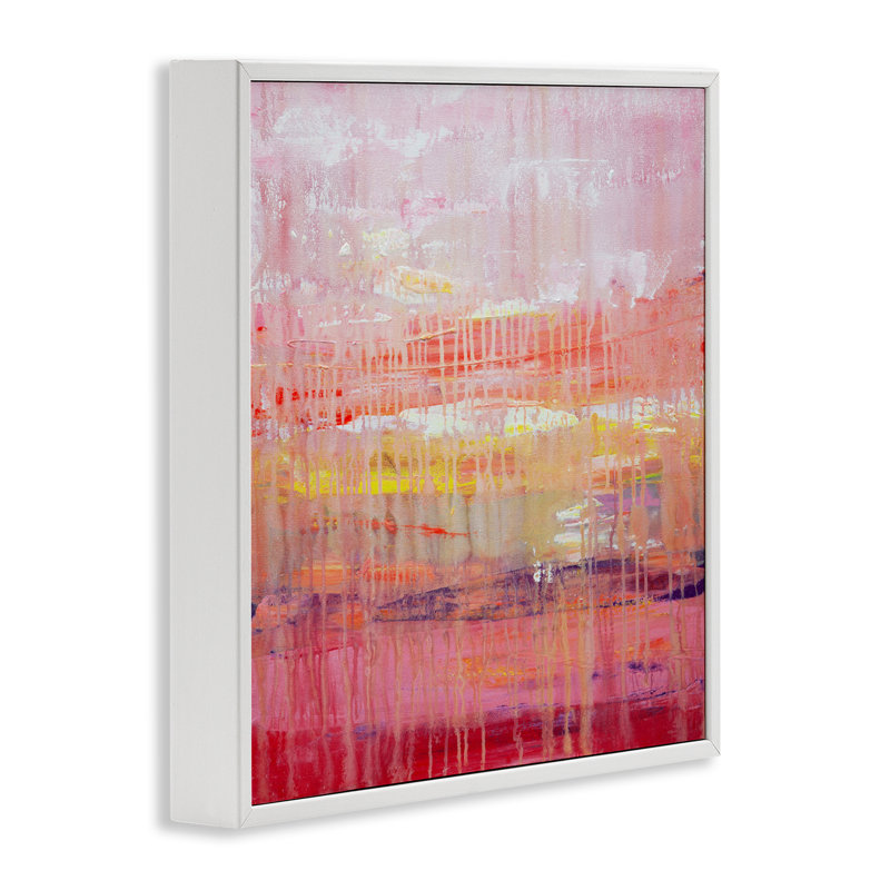 «Dripping Paint», impression numérique sur toile encadrée par Hilary Winfield, Giclée encadrée blanc bord de mer