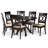 Hairo 6 - Person Pedestal Dining Set