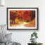 Path Through the Forest at Autumn in Abstract - Picture Frame Painting Print on MDF-55737344-55737338