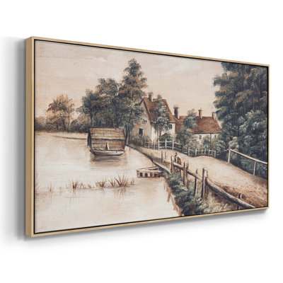 Série paysage -MXLII- Toile tendue avec châssis tendue, prête à être accrochée