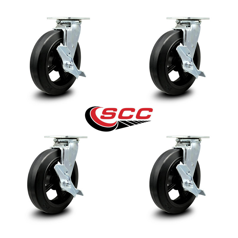 Rubber on Steel Caster