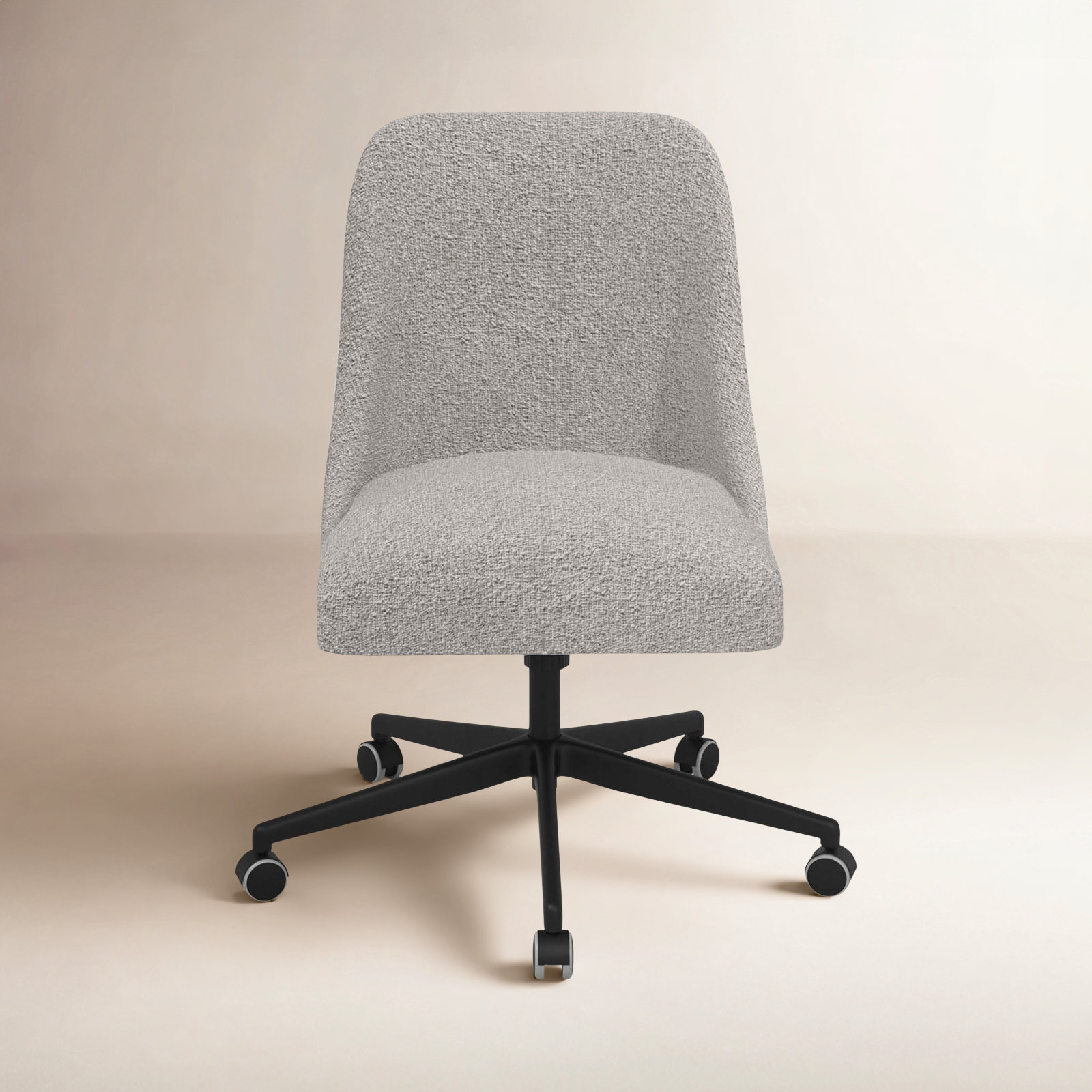 Acosta Office Chair, Classic Elephant Boucle