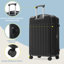 Ensemble de bagage 5 pièces, valise de transport rigide, bagage extensible avec sacs de voyage, roulettes, verrou TSA