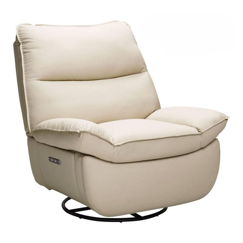 Canapé oscillant inclinable pivotant de 41 po à 360 ° avec rangement inclinable et pivotant à 360 °, Beige