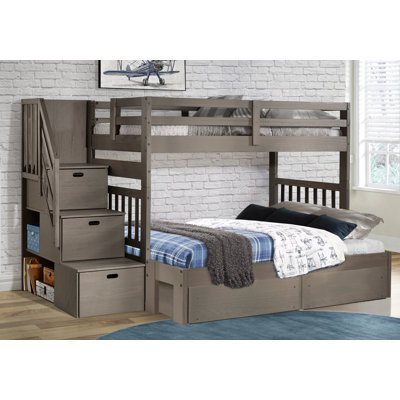 Ahmia Kids Twin Over Full Bunk Bed