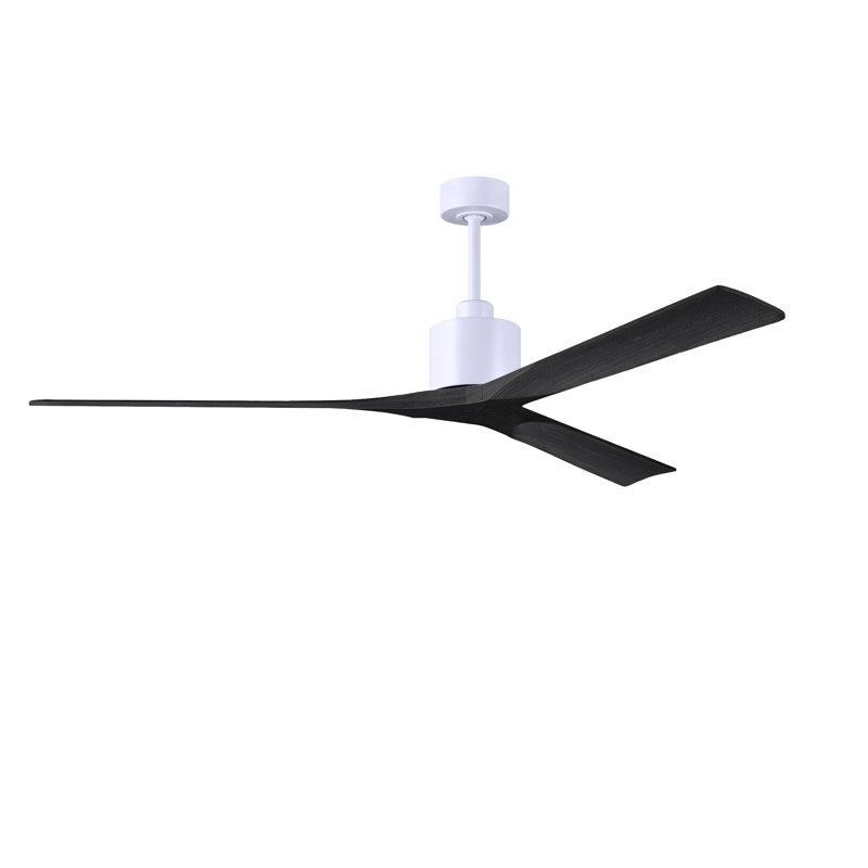 Nan XL 3 - Ventilateur de plafond, Blanc mat, Noir mat