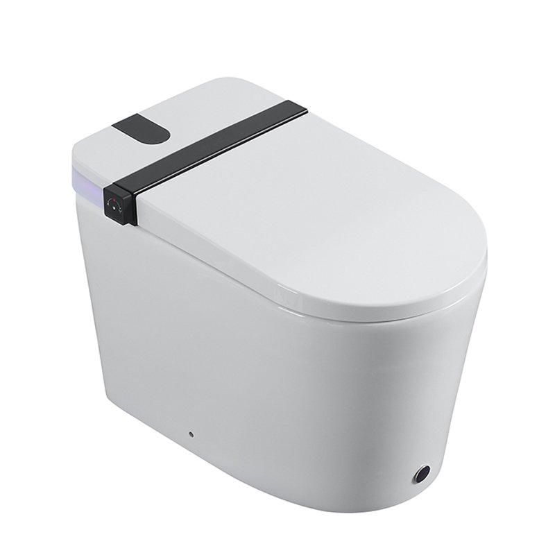 Toilette intelligente Dune avec ouverture / fermeture automatique, capteur de pied, affichage à DEL, veilleuse et plusieurs modes de lavage