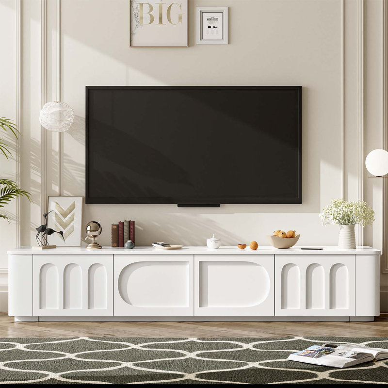Console moderne 70,9 po, Blanc