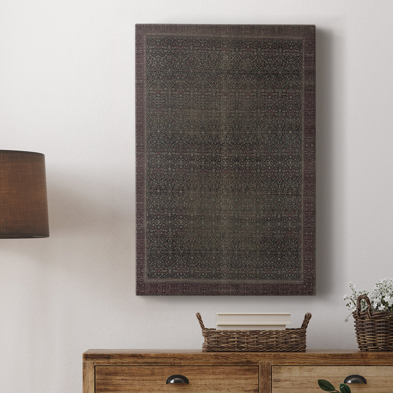 Vintage CV abstrait imprimé - galerie Cavas sur mesure, H 18 po x l 12 po