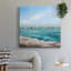 Toile tendue avec galerie I-Premium Turquoise Isle - prête à être accrochée