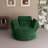 49.6" W Oversized Modern Swivel Accent Chair With Pillows And Ottoman-42282144