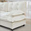 Canapé modulaire en U modulaire en U avec 2 repose-pieds, canapé 4 places en chenille profonde avec coussin en treillis confortable, chambre et appartement-1169877698