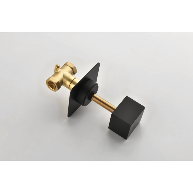 Valve de douche réglable de 3/4 po - Poignée en laiton pour disque en céramique à haut débit de température et de volume