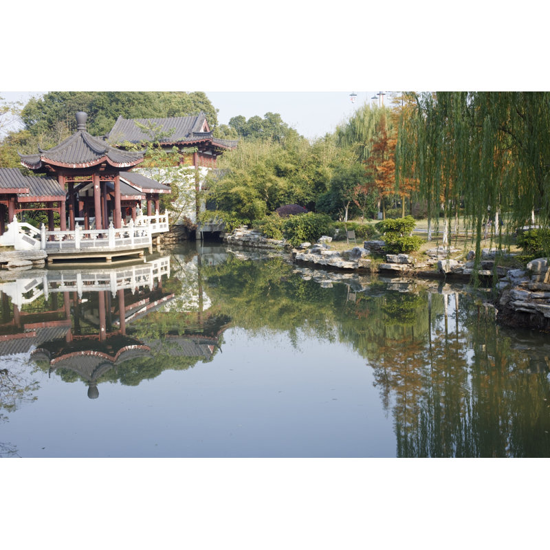 Chinese Garden by Shansekala - Wrapped Canvas Print, 81cm H x 122cm W