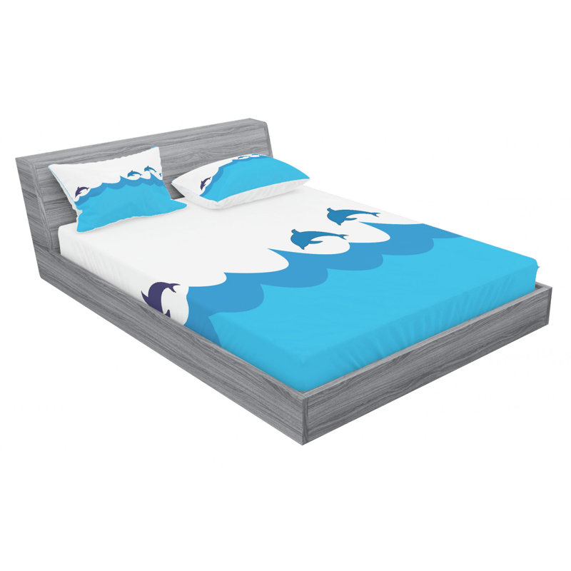 Microfiber Sheet Set, Queen Sheet Set with Fitted Sheet
