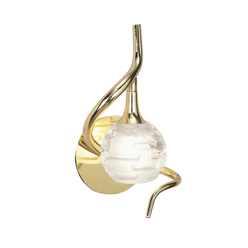 Vena Armed Sconce, Brass