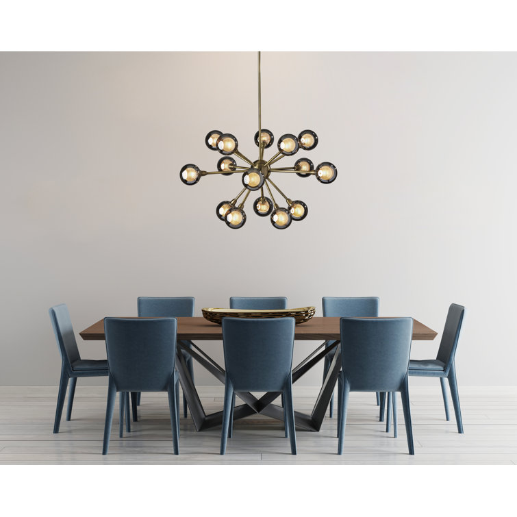 Lorraine 15 Light Metal Dimmable Sputnik Chandelier