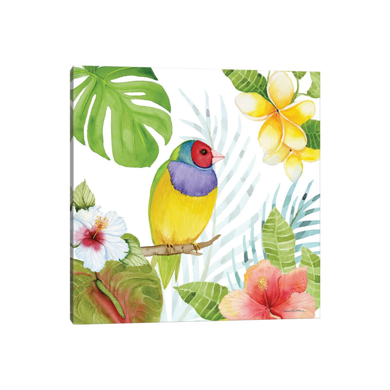 Treasures Of The Tropics V by Kathleen Parr McKenna - Wrapped Canvas Gallery-Wrapped Canvas Giclée, 30.48 cm H  x 30.48 cm W