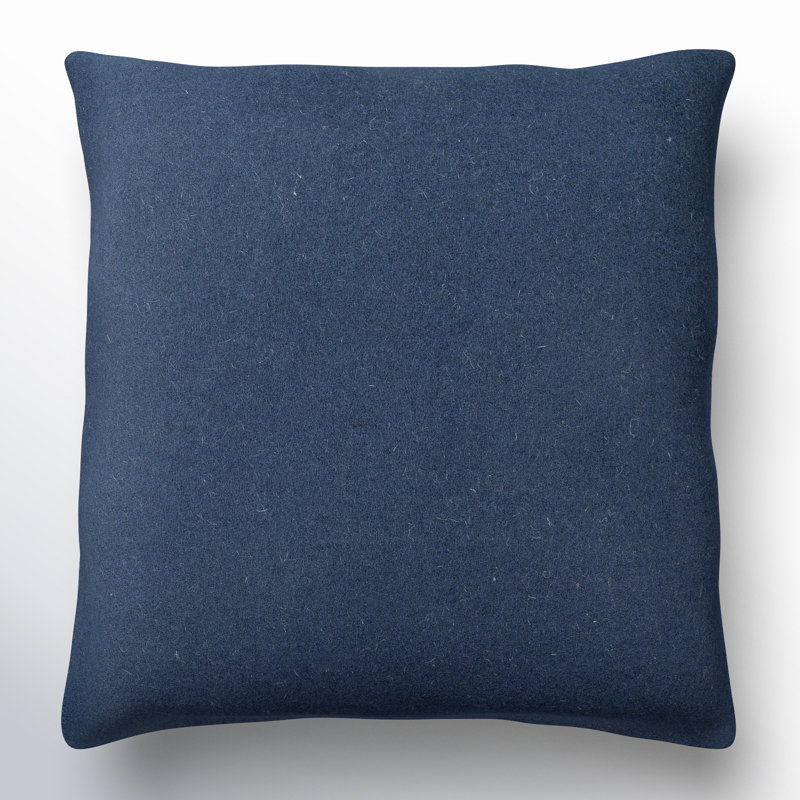 Coussin Alcona, 20 po x 20 po, Polyester/ Bourre en polyester, Bleu encre