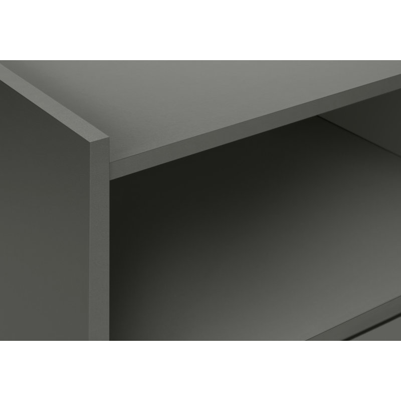 Table d'appoint (table basse incluse seulement), Noir, Gris
