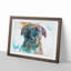 A Staffordshire Bull Terrier Dog in Abstract - Framed Print-55628994-55628997