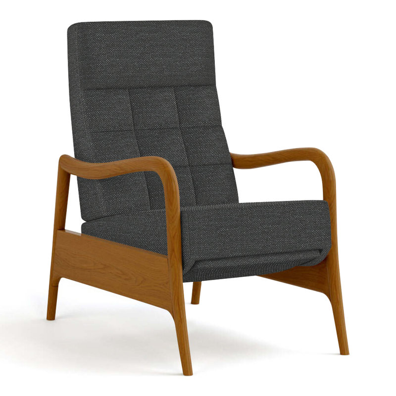 Fauteuil inclinable Martine, Perigold ‑ anthracite Ishi, Coventry 