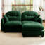 2 modulaires en chenille avec éponge haute, chenille douce modulaire Living Zones, mousse haute, combinaisons différentes