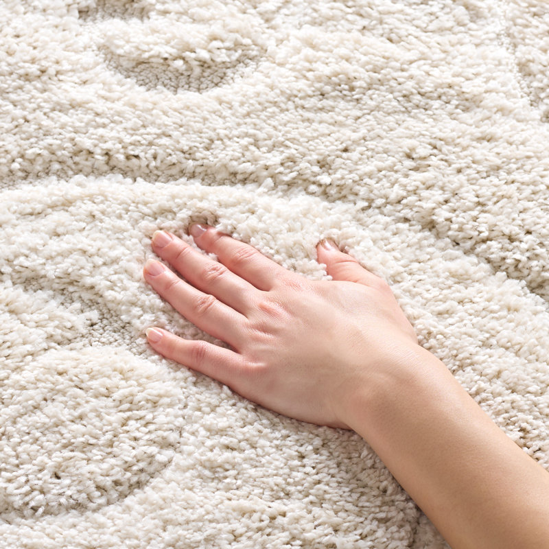 Amza Area Rug, Round 10', Cream