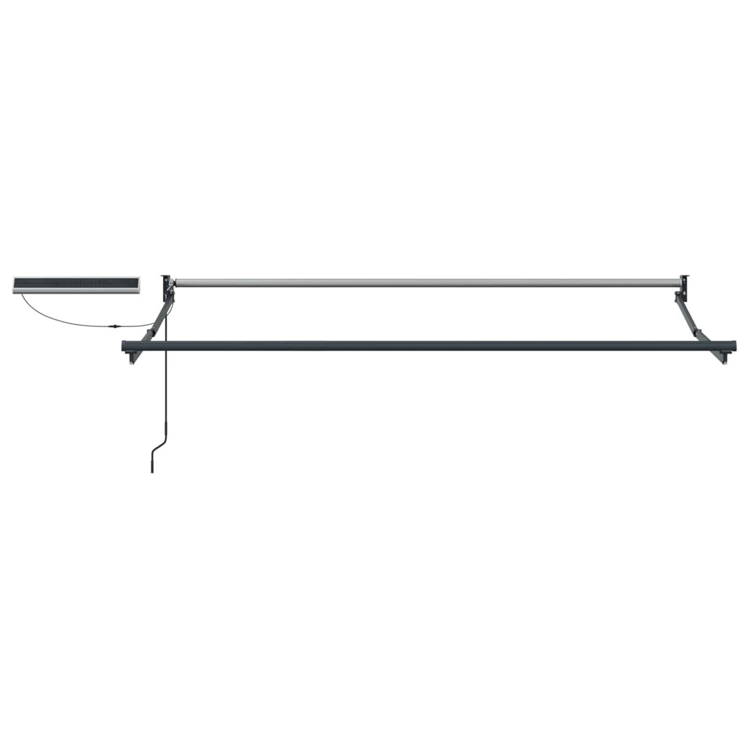 Vidaxl Electric Retractable Awning Frame Steel Outdoor Patio Shade Garden