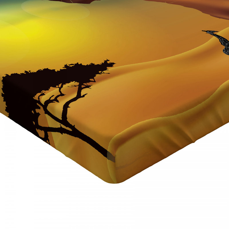 Drap-housse en microfibre Safari, Drap-housse de taille simple