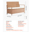 Banc de rangement extérieur en PE rotin 70Gal