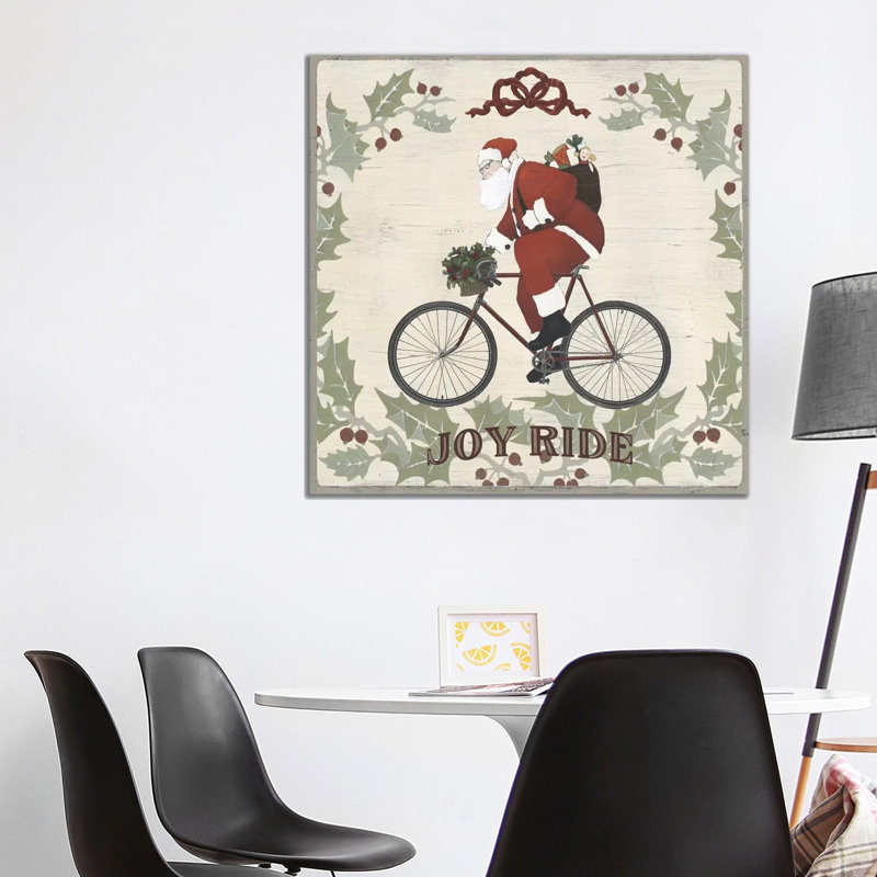 Joyride Santa Collection A by June Erica Vess - Wrapped Canvas Painting, 93.98 cm H x 93.98 cm W x 1.91 cm D