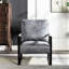 Chaise d'appoint Mid-Century moderne, structure carrée en métal durable, revêtement moelleux-860448619