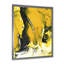 Jaune jaune, noir et blanc liquide Art VII - peinture sur toile-67442497-67442498