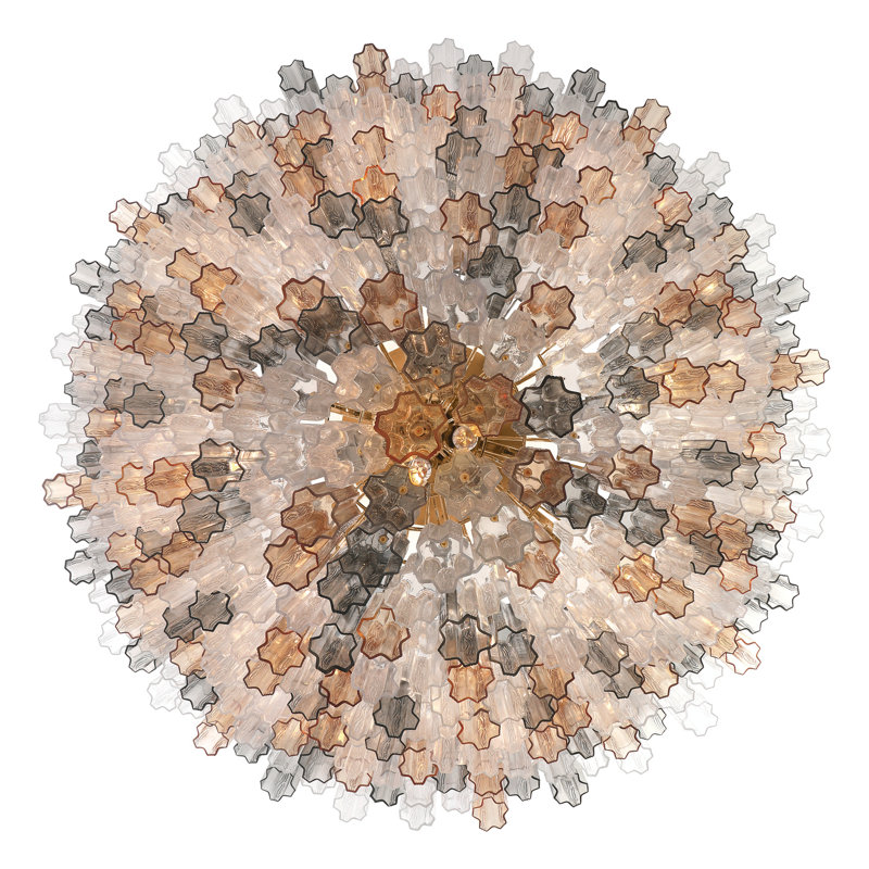Lustre en laiton vieilli 62 po