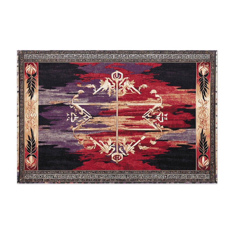 Pythagorean Lines Indoor And Outdoor Area Rug, Rectangle 1'6" x 2'6"