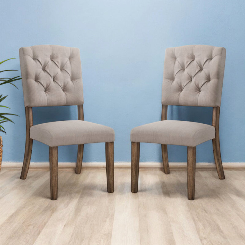 Ensemble de chaises d'appoint 2 pièces Zenith, Brun