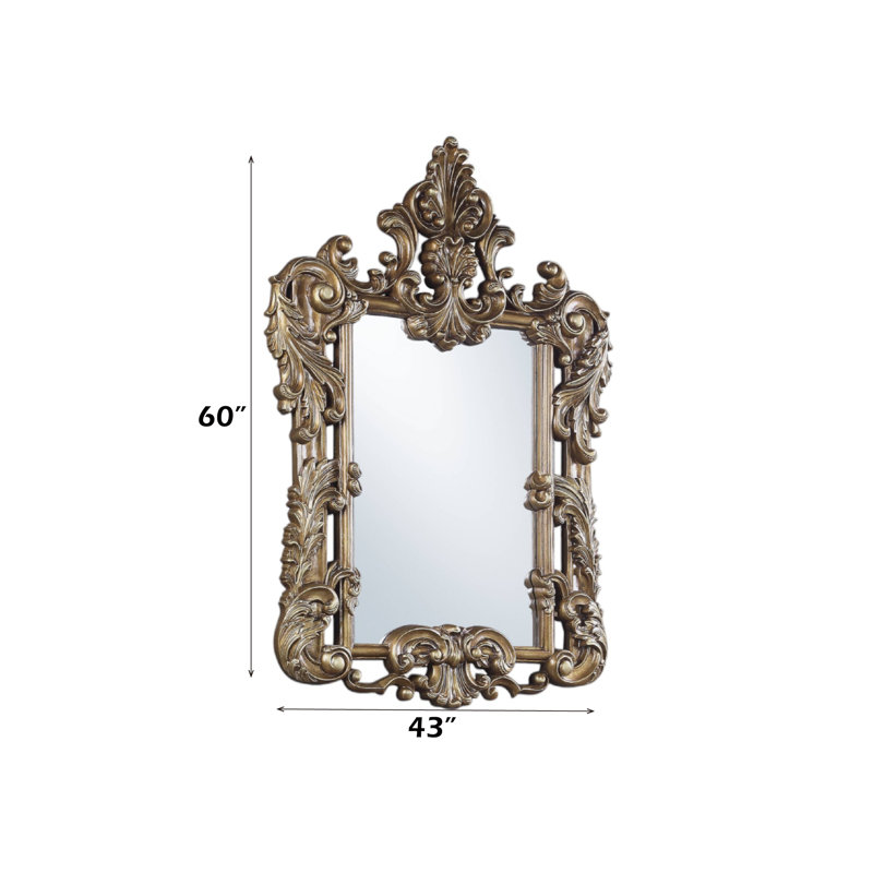 Miroir mural Constantine Brown and Gold Finish