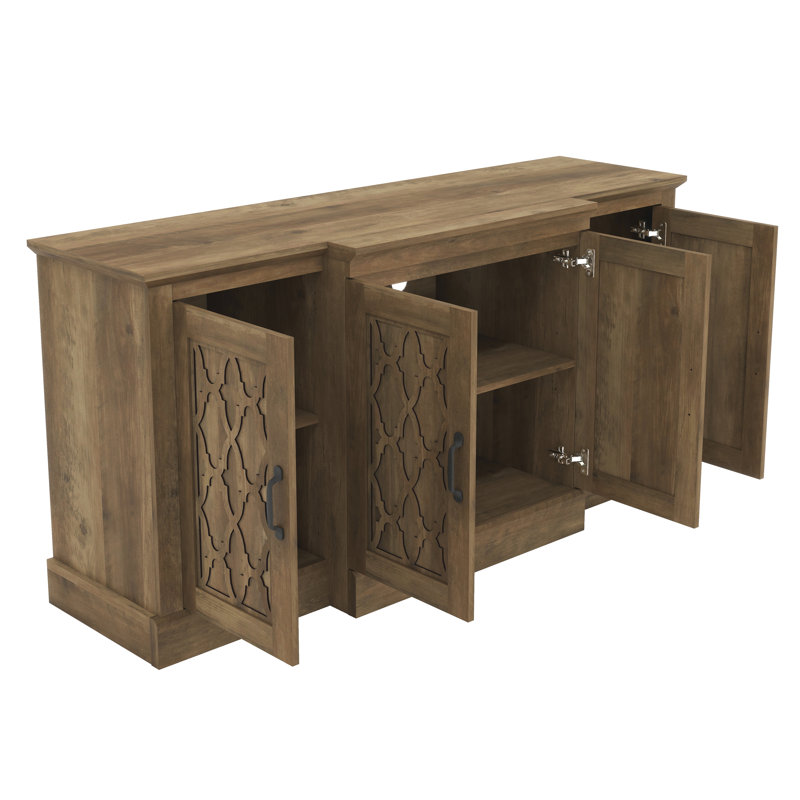 Armoire de salle à manger Chessani, Chêne noueux